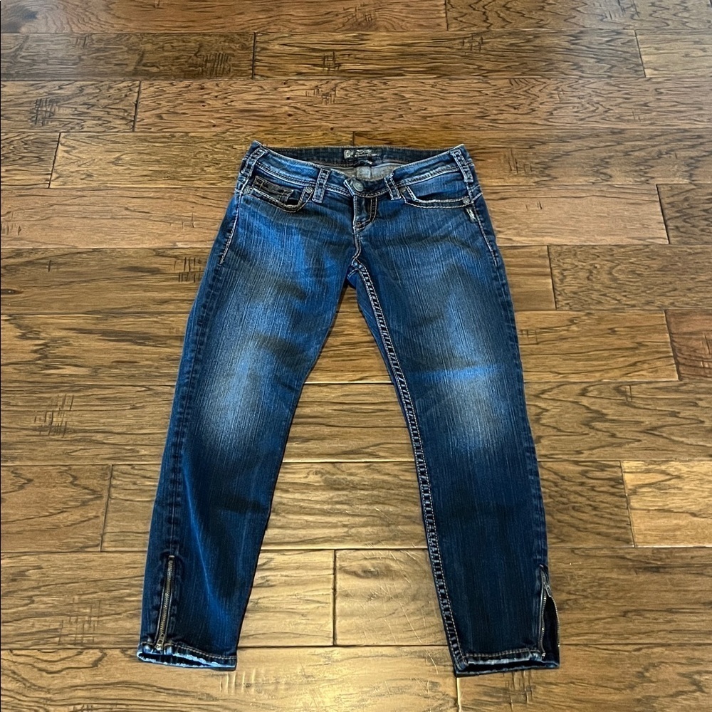 Silver Jeans Camden Rose Ankle Low Rise Size 28